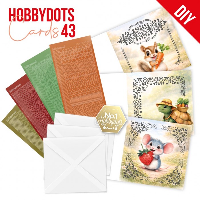 Hobbydots Cards 43  - Cute Garden Friends