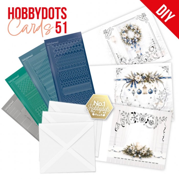 Hobbydots Cards 51 - Blue Christmas Serenity