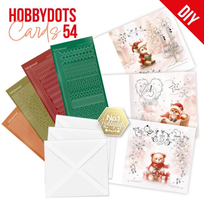 Hobbydots Cards 54 - Furry Christmas Friends