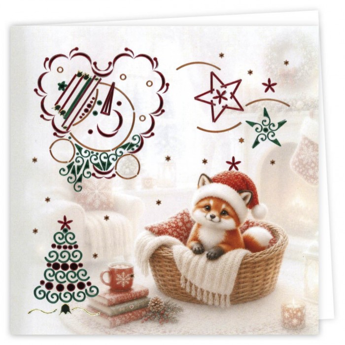 Hobbydots Cards 54 - Furry Christmas Friends