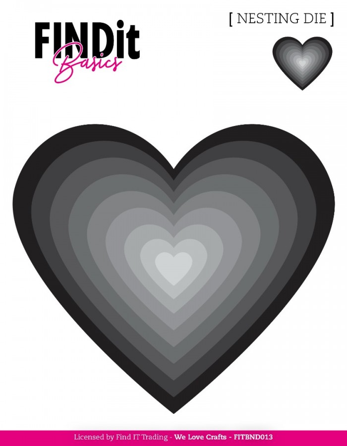 Find It Basics - Nesting Dies - Hearts 2