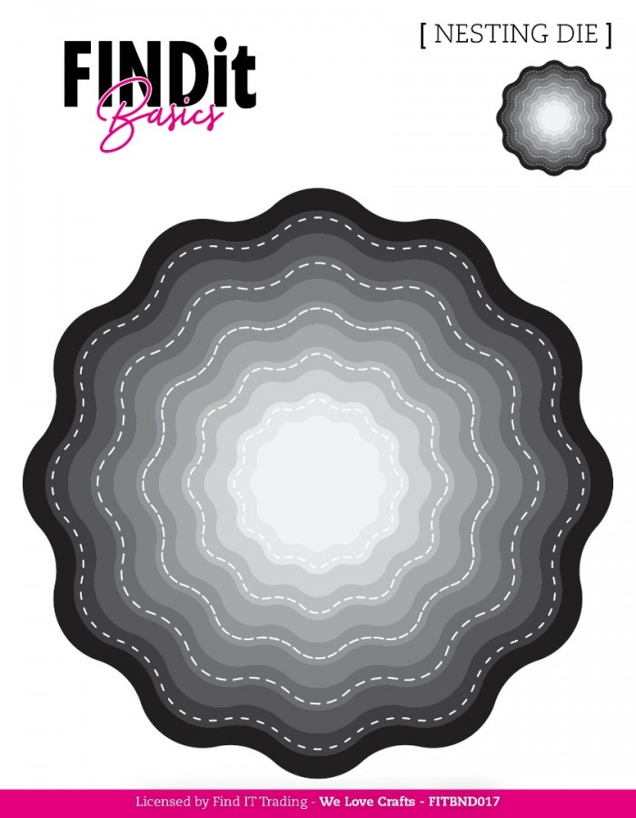 Find It Basics - Nesting Dies - Stitched Wavy Bloom