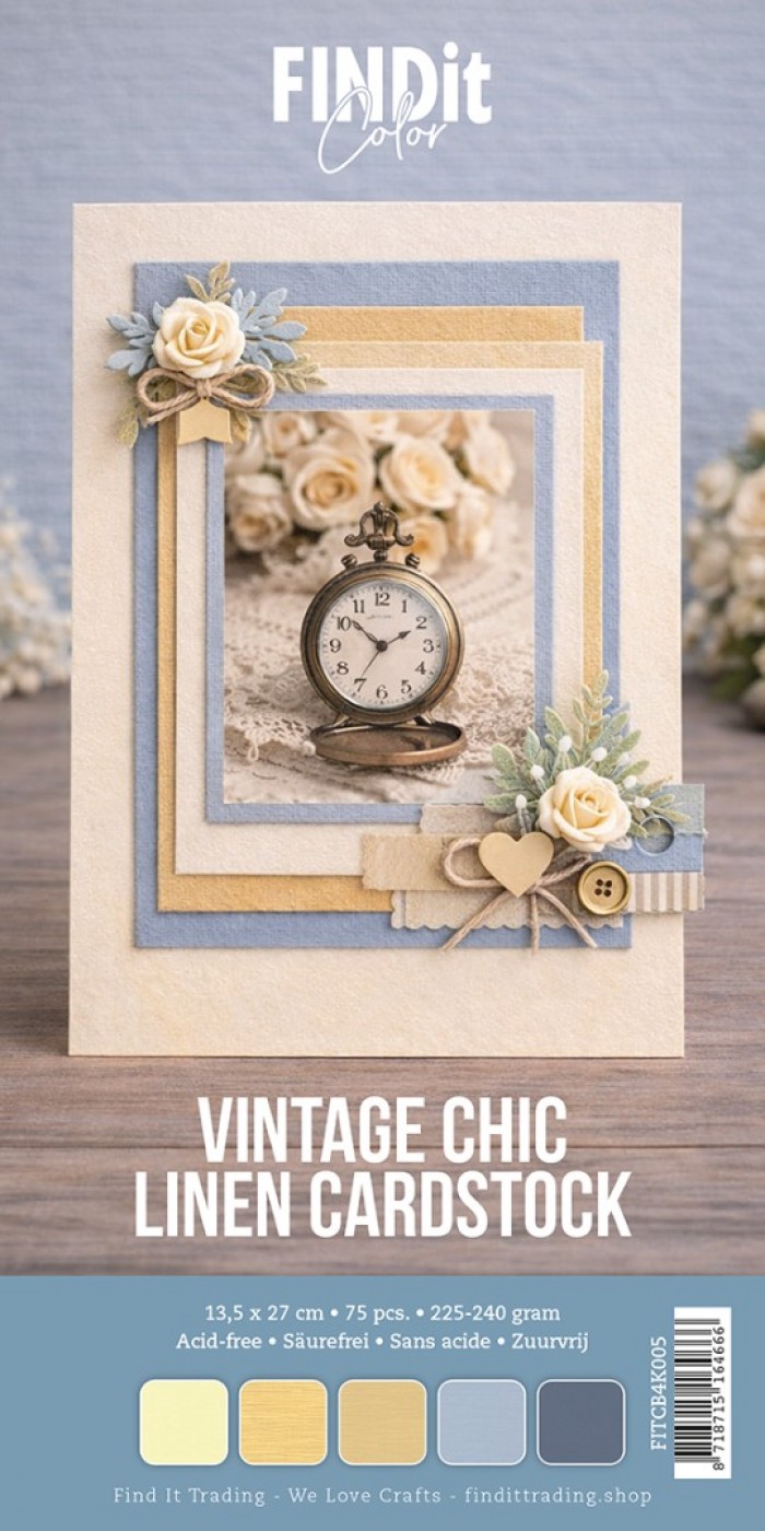 Find It Color - Linen Cardstock Pack 4K - Vintage Chic Pack