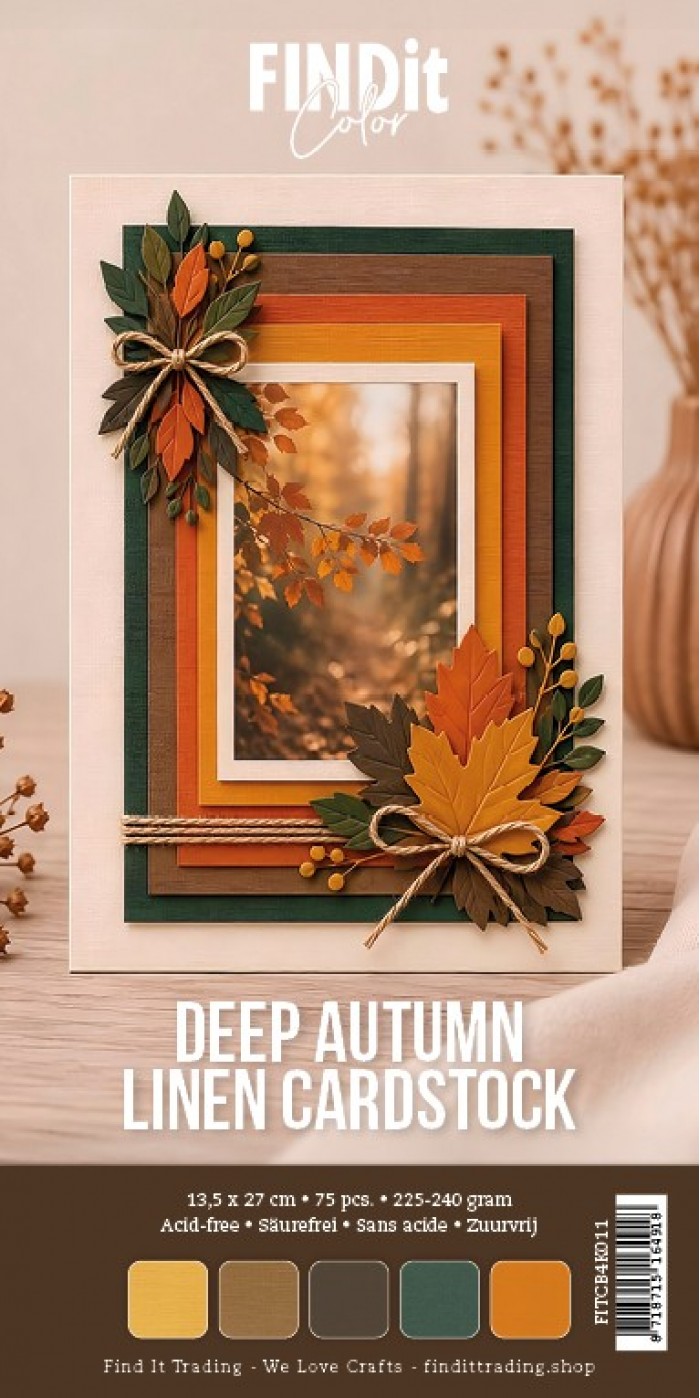 Find It Color - Linen Cardstock Pack 4K - Deep Autumn Pack