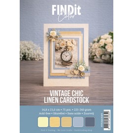 Find It Color - Linen Cardstock Pack A5 - Vintage Chic Pack Find It Color - Linen Cardstock Pack A5 - Vintage Chic Pack