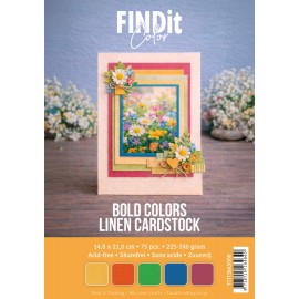 Find It Color - Linen Cardstock Pack A5 - Bold Colors Pack