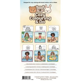 Findit Color - Cozy Colouring Cards Set - Bubbly Summer Girls