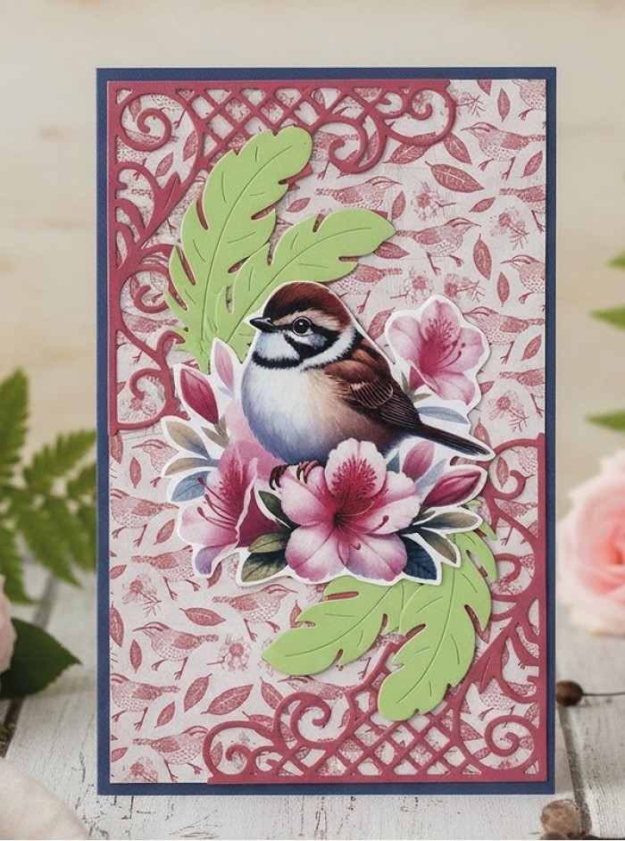 Linen Cardstock Pack - Berries Beauties - Whispers Of Nature - A4