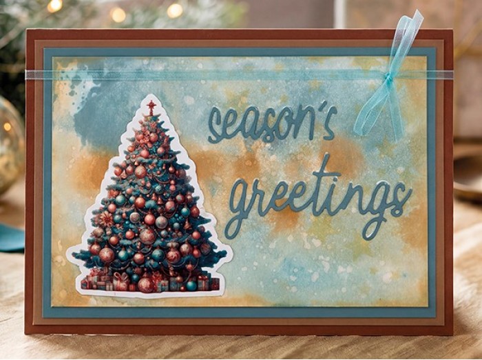 3D Pushout Sheet - Berries Beauties - Victorian Christmas Tales - Underneath The Christmas Tree