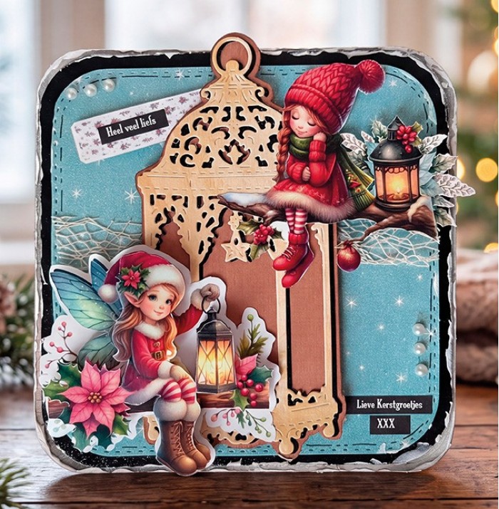 3D Cutting Sheet - Berries Beauties - Fairy Christmas - Lantern