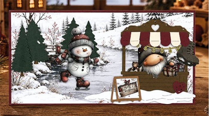 Paperpack - Berries Beauties - Whimsical Christmas 20 x 20 cm