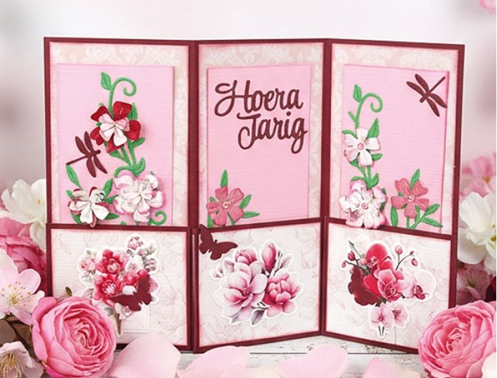 Linen Cardstock Pack - Berries Beauties - Floral Elegance - A4