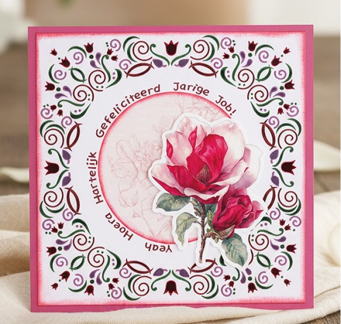 Paperpack - Berries Beauties - Floral Elegance 20 x 20 cm