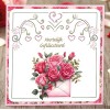 3D Pushout Sheet - Berries Beauties - Floral Elegance - Romantic Roses
