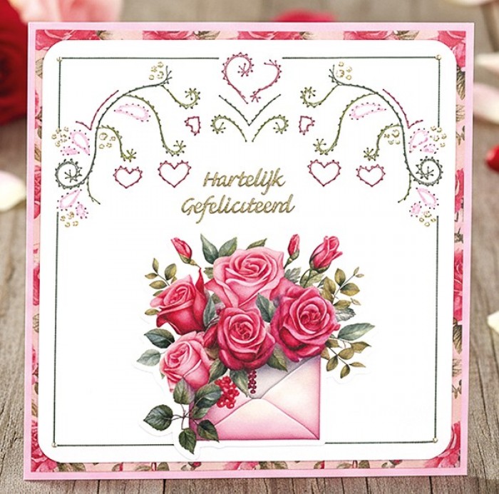 Paperpack - Berries Beauties - Floral Elegance 20 x 20 cm