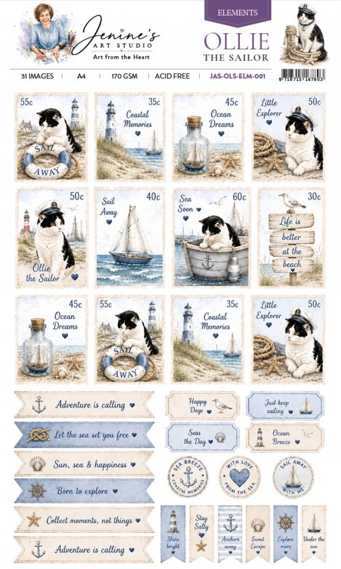 Jenine's Art Studio – Ollie the Sailor – Elements 001