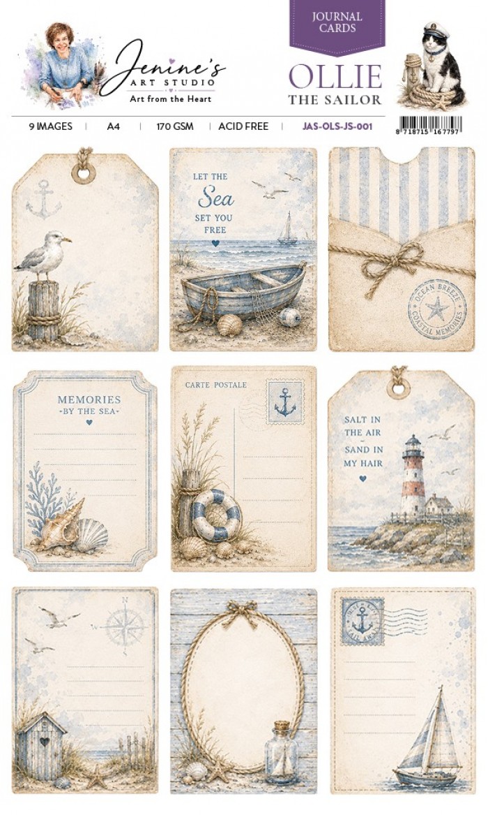 Jenine's Art Studio – Ollie the Sailor – Journal Cards 002