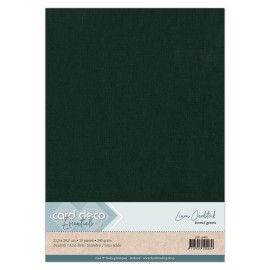 Linen Cardstock - A4 - Forest Green