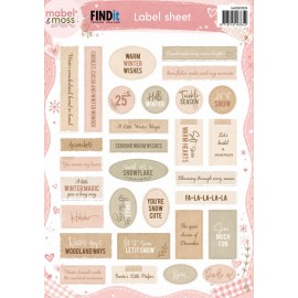 Mabel & Moss Label Sheet - Winter Frames