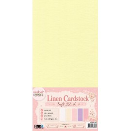 Mabel & Moss Linen Cardstock - Soft Blush