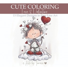 Arts by Tamara - Cute Coloring - Love and  Valentine