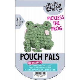 Knitty Critters Pouch Pals - Pickles The Frog