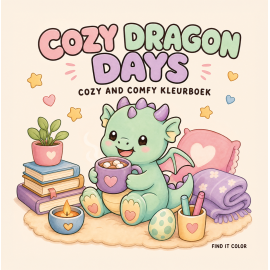 Findit Color - Coloring Book - Cozy Dragon Days