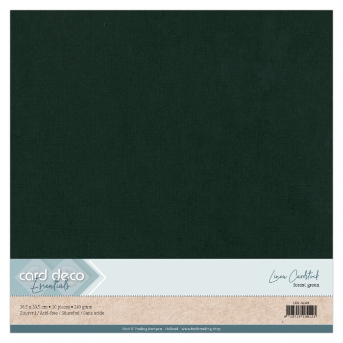 Linen Cardstock - SC - Forest Green