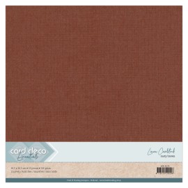 Linen Cardstock - SC - Rusty Brown