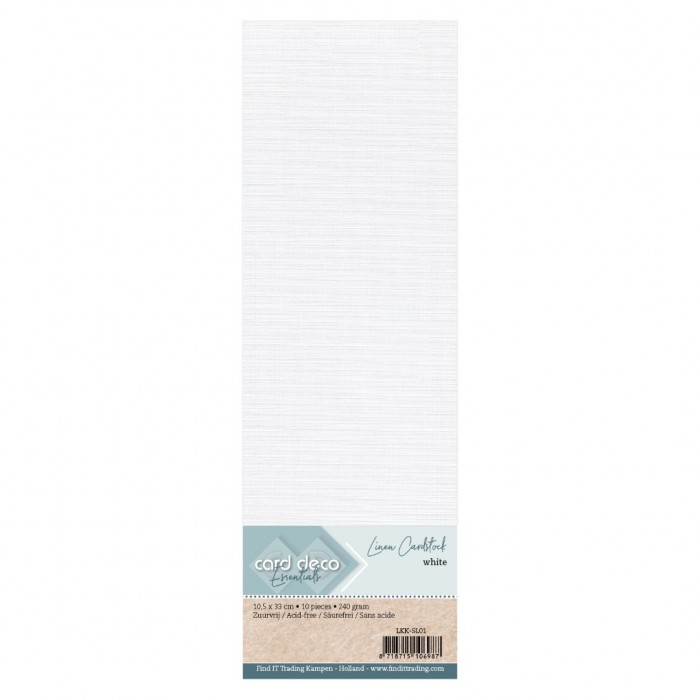 Find It Color - Linen Cardstock White