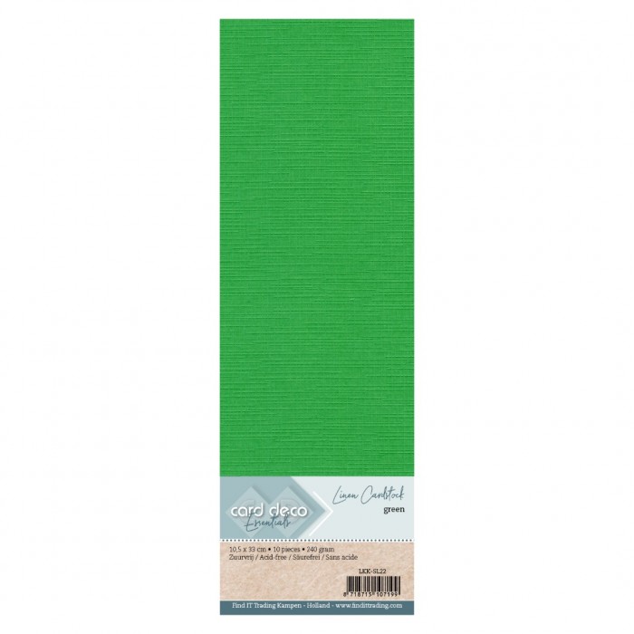 Find It Color - Linen Cardstock Green