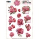 3D Pushout Sheet - Berries Beauties - Floral Elegance - Romantic Roses