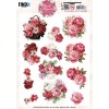 3D Pushout Sheet - Berries Beauties - Floral Elegance - Peony Delight
