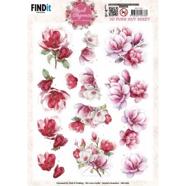 3D Pushout Sheet - Berries Beauties - Floral Elegance - Magnolia Dreams 3D Pushout Sheet - Berries Beauties - Floral Elegance - Magnolia Dreams