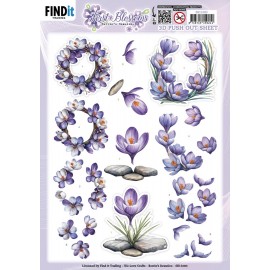 3D Pushout Sheet - Berries Beauties - First Blossoms - Stone and Bloom