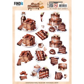 3D Pushout Sheet - Berries Beauties - Sweet Moments - Baked with Love