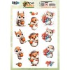 3D Pushout Sheet - Berries Beauties - Cute Animals - Forest Friends