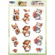 3D Pushout Sheet - Berries Beauties - Cute Animals - Forest Friends