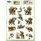 3D Pushout Sheet - Berries Beauties - Cute Animals - Turtles