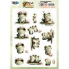 3D Pushout Sheet - Berries Beauties - Cute Animals - Frogs