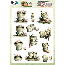3D Pushout Sheet - Berries Beauties - Cute Animals - Frogs 3D Pushout Sheet - Berries Beauties - Cute Animals - Frogs