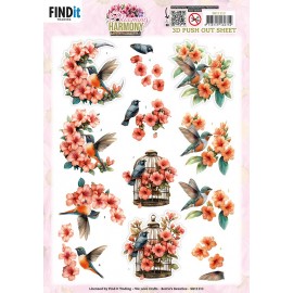 3D Pushout Sheet - Berries Beauties - Blooming Harmony - Blooming Serenade