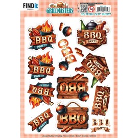 3D Pushout Sheet - Berries Beauties - Grillmasters - Backyard Feast