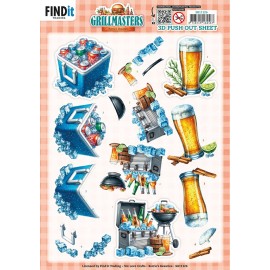 3D Pushout Sheet - Berries Beauties - BBQ & Brews