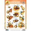 3D Pushout Sheet - Berries Beauties - Sweet Honey Bees - Golden Garden