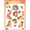 3D Pushout Sheet - Berries Beauties - Sweet Honey Bees - Honey Bee Delights
