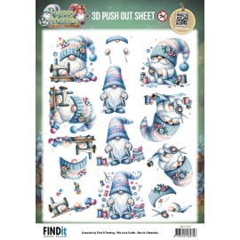 3D Pushout Sheet - Berries Beauties - Happy Gnomes - Sew Much Love