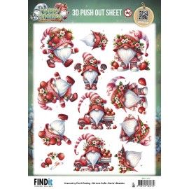 3D Pushout Sheet - Berries Beauties - Happy Gnomes - Berry Cute