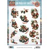 3D Pushout Sheet - Berries Beauties - Victorian Christmas Tales - Timeless Christmas Bells