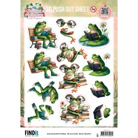 3D Pushout Sheet - Berries Beauties - Joyful Hoppers - Pondside Pages